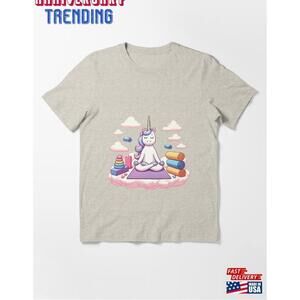 Unicorn Yoga Essential Tshirt Unisex Classic